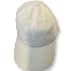 Puma Baseball Cap One Size White Back Mesh Casual Strap Back Logo Outdoor